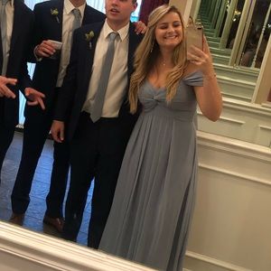 Dusty Blue Azazie dress